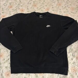 Nike Men's Classic Black Crewneck Sweater